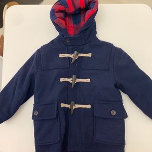 Baby Gap Navy Blue Toddler Hooded Pea Coat 2T